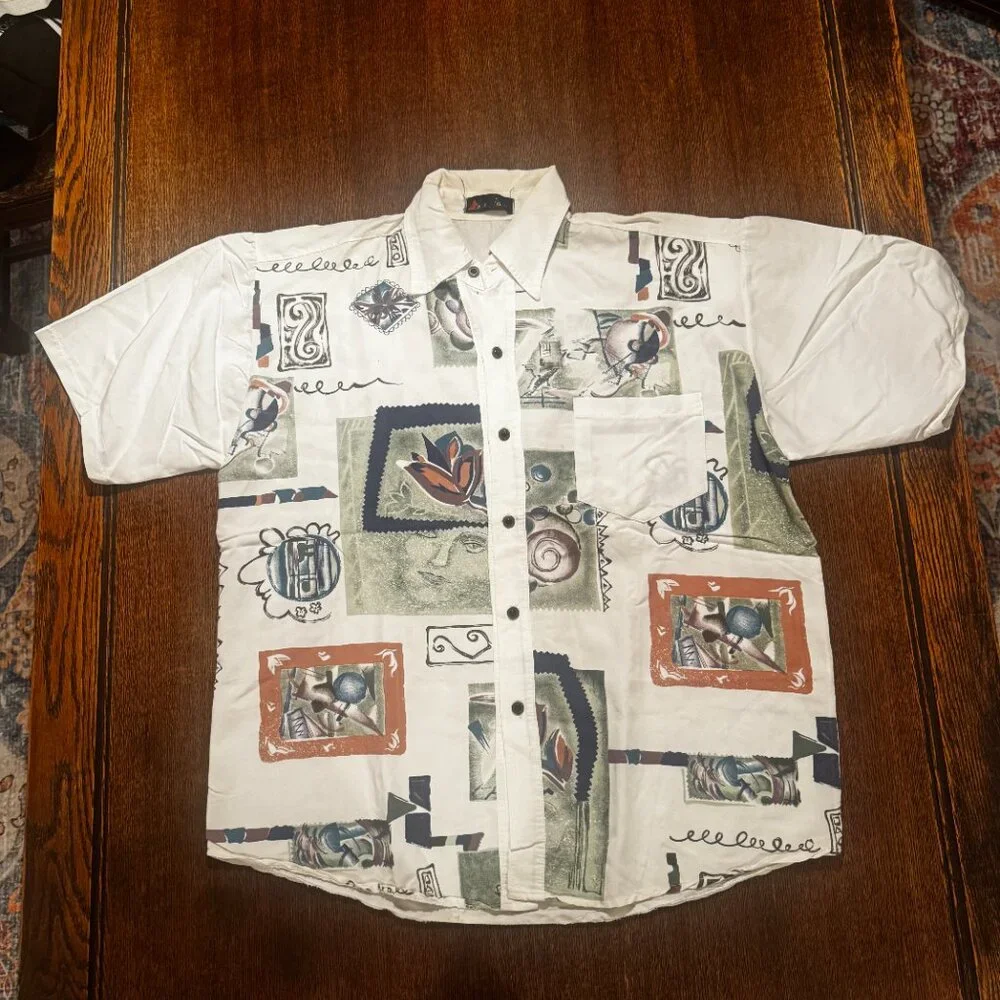 knit pattern button down - Picture 2 of 5